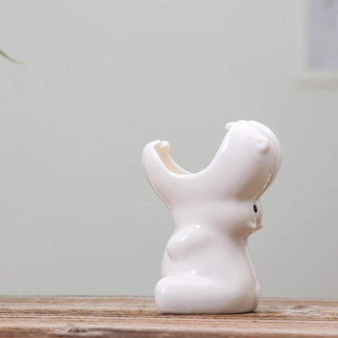 Mini Cute Ceramic Animal Flower Pot Succulent Plant Pot (Hippo)...