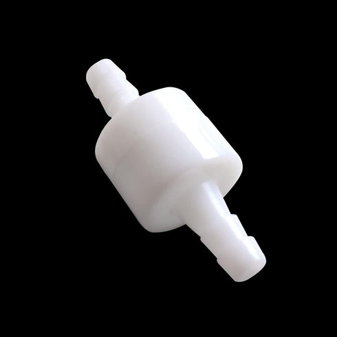 2PCS 1/4" Check Valve Hose Barb One Way Inline Non Return Ozone Resistance for Fuel Oil Water Gas Air Pump with 4PCS Hose Clamps...