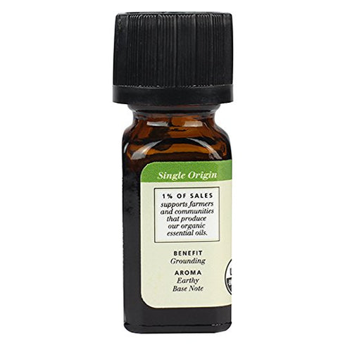 Aura Cacia Certified Organic Pure Vetiver Essential Oil, 0.25 fl. Oz...