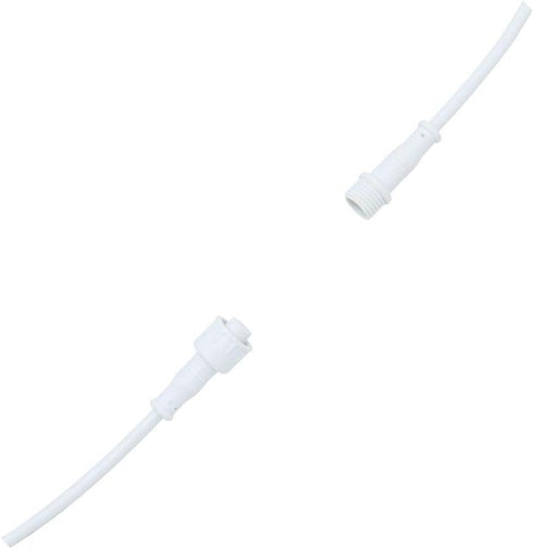 Waterproof Extension Cable,(Small Connector,Can Not Fit with Large Connector), IP65 LED Connector Cable 2 Pin Female Cable and Male Cable, Length ...
