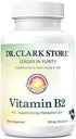 Dr. Clark Vitamin B2 Supplement, 300mg, 100 Gelatin Capsules...