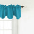 Turquoize Teal Valance Curtains for Kitchen Blackout Thermal Insulated Solid Window Curtain Valance Rod Pocket Scalloped Short Window Valance Curt...