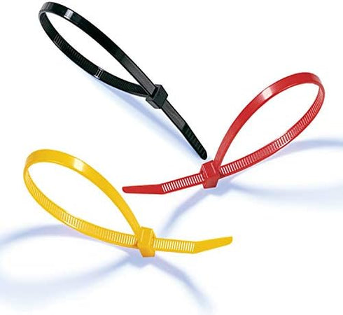 6 Inch Red Zip Ties (100 Pieces), 40lb Strength, Nylon Cable Wire Ties...
