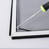 FLYZZZ Window Screen Spline, 0.175" x 100' Window Screen Retainer Spline, Round?Black?Window Screen Repair Tool...