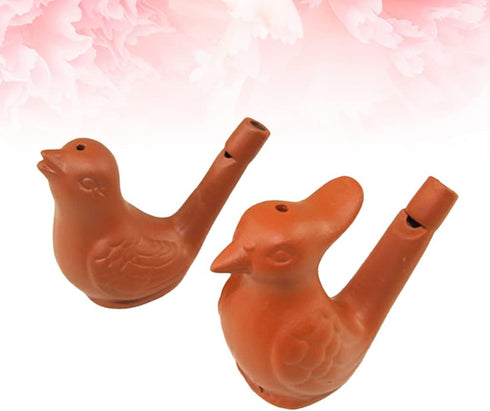 2pcs Water Bird Whistle Funny Bird Whistle Toys Noise Makers Bird Singing Music Toys for Birthday Party Favors Water Warbler Whistle Props Bird To...