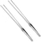 2 Pcs Stainless Steel Polished Extra-Long 10.6 inch Tongs Tweezers with Precision Serrated Tips for Garden, Aquarium Fish Tank, Kitchen, Indoor & ...
