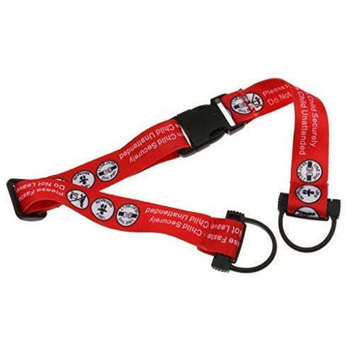 Hooshing Kids Baby Safety Seat Belt Adjustable Supermarket Shopping Cart Belt Chair Seat Belts Red...
