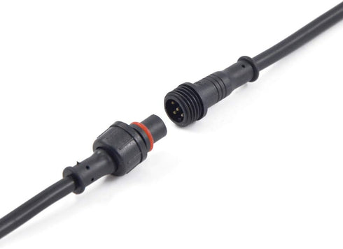 5Pairs 5pin Black Electrical Connector LED Connector for LED Lights 20cm Extension Cable 40cm/Pair 0.2mm² 15mm Nut...