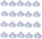 18mm/0.7" Furniture Desk Glass Transparent Anti-Collision Suction Cups Sucker Hanger Pads for Glass Plastic Without Hooks, Pack of 20...