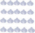18mm/0.7" Furniture Desk Glass Transparent Anti-Collision Suction Cups Sucker Hanger Pads for Glass Plastic Without Hooks, Pack of 20...