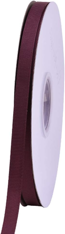 Ribest Burgundy Grosgrain Ribbon, 3/8 Inch 50 Yards, Burgundy Ribbon for Gift Wrapping Flower Bouquet Hair Bows Wedding Decoration...