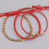Pingyongchang 3 PCS Handmade Rope Red String Hand-Knitted Bracelets Tibetan Buddhist Woven Lucky Adjustable Cotton Copper Beads Bracelets for Wome...