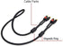 Cable Pants, Speaker Wire Pants Jacket Y Boot (?9MM-2x 3.5MM 8PACK Black) Dressing Up/Protecting/DIY Your Speaker Cables, DIN to RCA Cables......