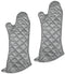 NEW, 15-Inch Silicone Cloth Oven Mitt, Oven Mitts, Heat Resistant to 200° F, Set of 2...