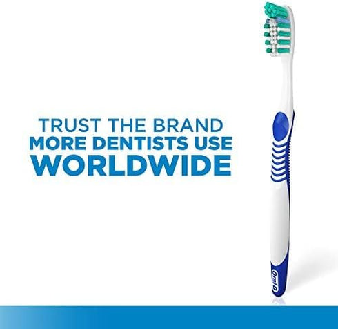 Oral-B Complete Deep Clean Toothbrush, 35 Soft (Colors Vary) - Pack of 4...