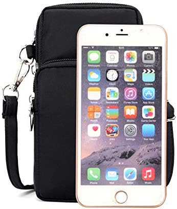 Womens Crossbody Phone Bag Purse Pouch Wristlet Wallet Case w Card Zip Pocket...