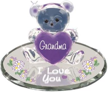 Glass Baron Bear Grandma I Love You Figurine Great Gift Mother's Day Birthday...