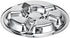 Litewoo Stainless Steel Round Divided Plate 6 Sections...