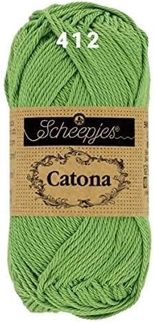 Catona Scheepjes 50gm Mercerized Cotton Yarn (412 Forest Green)......