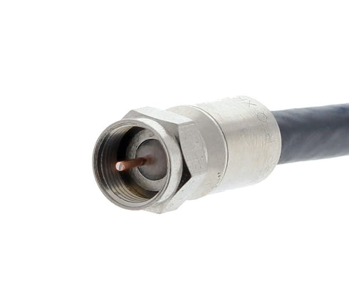 IDEAL Electrical 92-651 RTQ XR RG-6 Reg/Tri/Quad Compression F-Connector, (Card of 10), Silver...