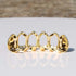 Open Face Grillz Teeth 24k Gold Grillz Plated Caps New Custom Fit Top & Bottom Grill Set for Kids + Extra Molding Bars + Microfiber Cloth...