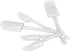 Baking Spatula Set of 5, Non-stick Rubber Plastic Scraper Spatulas Cream Scraping for Cake Cream Mixing Cooking Gadget, BPA Free, Dishwasher Safe,...