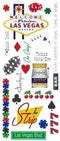 Las Vegas Glitter Travel Scrapbooking Stickers...