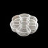 Plastic Clear Round Jewelry Box 7 Grids Travel Plum Flower Shaped Jewelry Bead Organizer Box Storage Container Case for Crafts Screws Small Parts ...