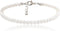 COLORFUL BLING 1Pc Pearl Handmade Anklet Simple Imitation pearls Hand Woven Boho Foot Jewelry Anklet Bracelet Summer Beach for Women...