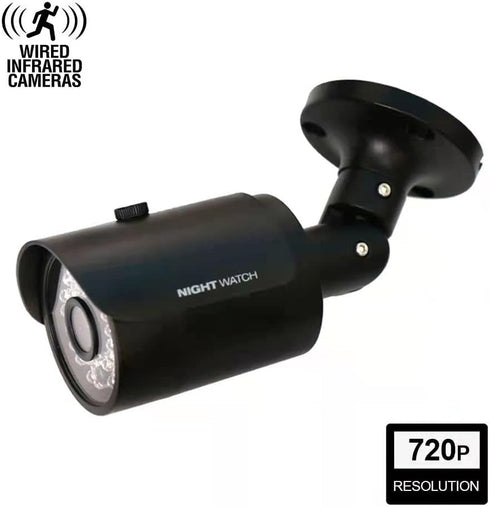 1 Pack Analog HD 720p Wired Bullet Camera (Black, Camera Only, Compatible with Night Owl DVRs Certified)...