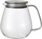 Kinto Stainless Unitea One Touch Teapot 720 Milliliter (24.35 Fl. Oz.) - Heat-resistant Glass Teapot with Stainless Steel Strainer in Lid (Japan I...