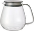 Kinto Stainless Unitea One Touch Teapot 720 Milliliter (24.35 Fl. Oz.) - Heat-resistant Glass Teapot with Stainless Steel Strainer in Lid (Japan I...