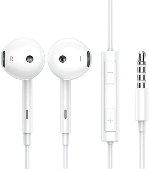 Original Wired Headphone Noise Canceling HiFi Headphone Jack in-Ear Built-in Microphone with Remote Control Support Smartphone Call Volume Adjustm...