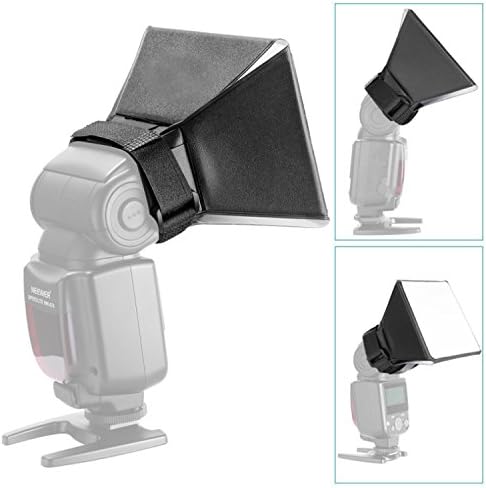 Camera Flash Diffuser Light Softbox 5x4” Photo (Universal, Collapsible with Storage Pouch) for Canon, Yongnuo, Nikon and Godox Speedlight...