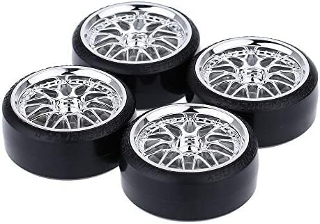 GoolRC 4PCS/Set 1/10 Drift Car Tires Hard Tyre Replacement for Traxxas HSP Tamiya HPI Kyosho On-Road Drifting Car...