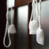 FADFAY Lace Balloon Curtain White Adjustable Tie-Up Curtain Shade, Embroidered Semi Sheer Farmhouse Drape for Living Room Bedroom Dining Room, 1 P...