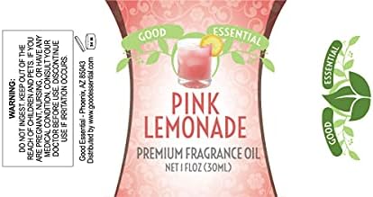 Good Essential Professional Pink Lemonade Fragrance Oil for Diffuser, Candles, Soaps, Lotions, Perfume - 30ml/1 fl oz Candle & Soap Fragrance Oil...