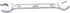 Utoolmart Double Open End Wrench, 185mm Length Metric Wrench, 17mm x 19mm Wrench Repairs Tool, 45# Carbon Steel, Chrome Plated...