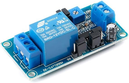 2PCS DC12V Time Delay Relay Module Turn On Off Switch Module Time Timer for Smart Home PLC GPS Industrial Control Electronic Experiment Robot......