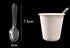 500Pcs 7.5cm/3inch Mini Clear Mini Plastic Spoons Disposable Tasting Spoon Scoops for Dessert Ice Cream Appetizer Cake Spices Food Supply...
