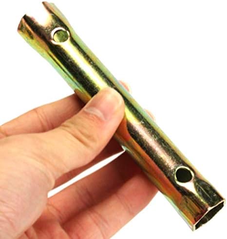 Pair of 16-18mm(5/8-45/64'') Double Ended 150mm(5-7/8") Length Motorcycle Ignition Spark Plug Spanner Deep Reach Socket Wrench Tool with TommyBar...