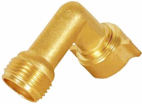 2pcs 90 Degree Hose Elbow RV Water Hose Connectors and Fittings Solid Brass Garden Hose Accessories Heavy Duty Hose Pipe Adpater with 2 Washers...