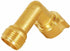 2pcs 90 Degree Hose Elbow RV Water Hose Connectors and Fittings Solid Brass Garden Hose Accessories Heavy Duty Hose Pipe Adpater with 2 Washers...