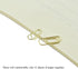 HAHIYO Paper Clips Sturdy 0.59 inches Length 50 Pack Mini Paperclips Heavy Duty Tight Grip Rust Proof Reusable Metal Bright Gold for Home Office S...