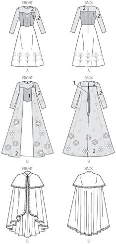 McCall's M7000 Women and Girl's Fairy Tale Snow Princess Costume Sewing Pattern, Sizes 3-14...
