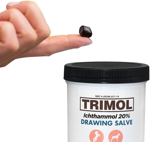 Ichthammol 20% Drawing Salve Grooming Aid, 14 oz, Soothing Skin Relief and Treatment of Eczema, Psoriasis...