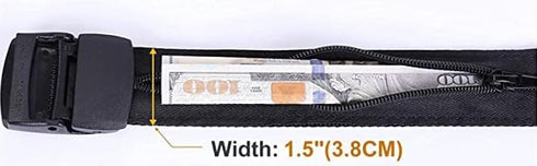K-Bern Secure Traveler Hidden Money Belt - Zippered Inner Pocket - Ultimate Protection for Crowded Venues and Travel...