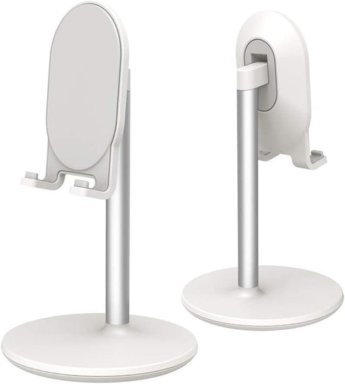 Bright Stone Phone Stand for Desk, Adjustable Cell Phone Holder for Desk, Compatible with 4"-12.9" Phones/Tablet/iPhone/iPad/Switch (White)...