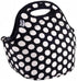 BUILT Gourmet Getaway Soft Neoprene Lunch Tote Bag - Lightweight, Insulated and Reusable, One Size, Big Dot Black & White...