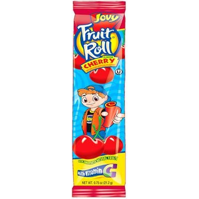 Variety pack of seven (7) 0.75oz Jovy Fruit Roll Snacks: Cherry, Raspberry, Strawberry, Watermelon, Grape, Green Apple and Mango...